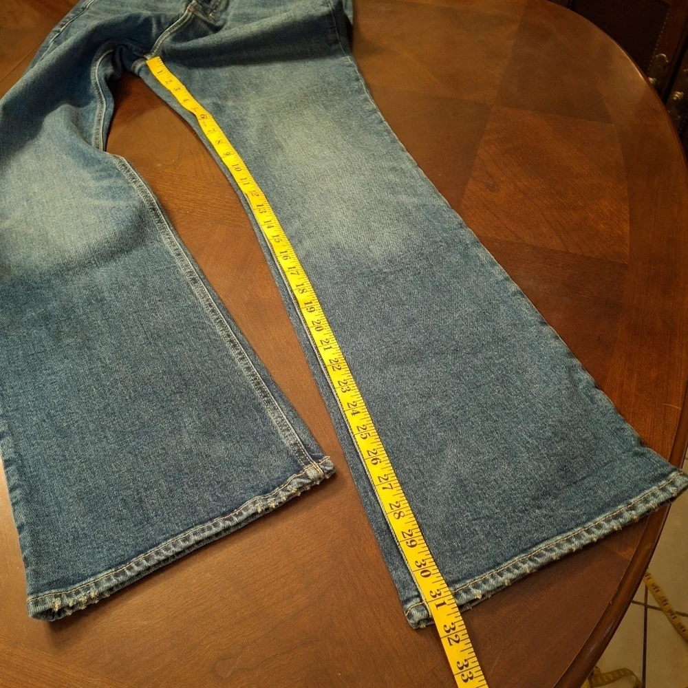 Old Navy Flare Blue Denim Jeans Women Size 8
